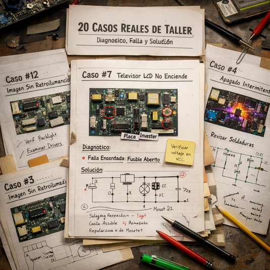20 Casos Reales de Taller — Diagnóstico, Falla y Solución
