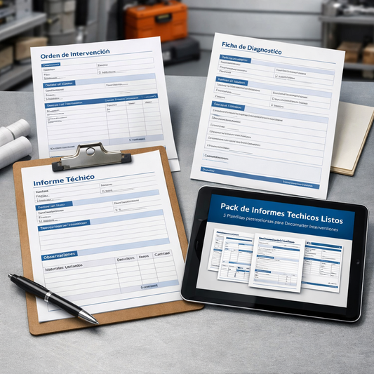 Pack de Informes Técnicos Listos: 5 Plantillas Profesionales para Documentar Intervenciones