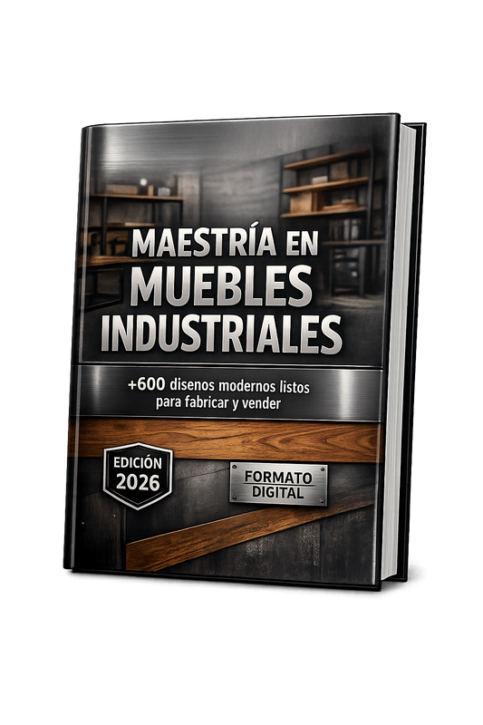 Maestría en muebles industriales +600 proyectos listos para vender